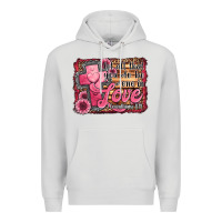 Dove Grey let all that you do be done in love Premium Hoodie - Jasminsmagicworld