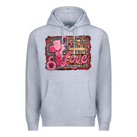 Heather Grey let all that you do be done in love Premium Hoodie - Jasminsmagicworld