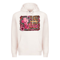 Pale Pink let all that you do be done in love Premium Hoodie - Jasminsmagicworld
