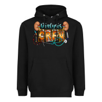Black dialysis crew Heavyweight Hoodie - CowhideDigitalArt