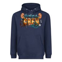 Navy dialysis crew Heavyweight Hoodie - CowhideDigitalArt