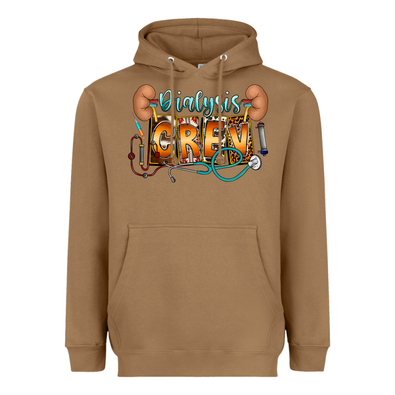 Dialysis Crew Heavyweight Hoodie by CowhideDigitalArt | Teevron