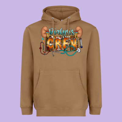 Dialysis Crew Heavyweight Hoodie Designed By Cowhidedigitalart