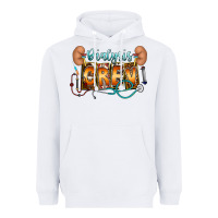 White dialysis crew Heavyweight Hoodie - CowhideDigitalArt