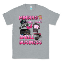 Heather Grey minding my own small business Classic Tee - texasbilliewilder