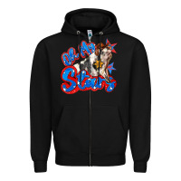Black oh my stars pig Zipper Hoodie - Zillion Design Studio