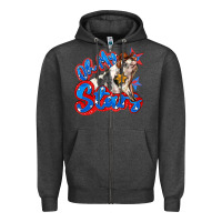 Charcoal Heather oh my stars pig Zipper Hoodie - Zillion Design Studio
