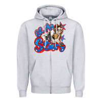 Heather Grey oh my stars pig Zipper Hoodie - Zillion Design Studio