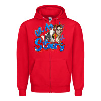Red oh my stars pig Zipper Hoodie - Zillion Design Studio