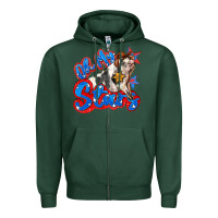 Sports Green oh my stars pig Zipper Hoodie - Zillion Design Studio