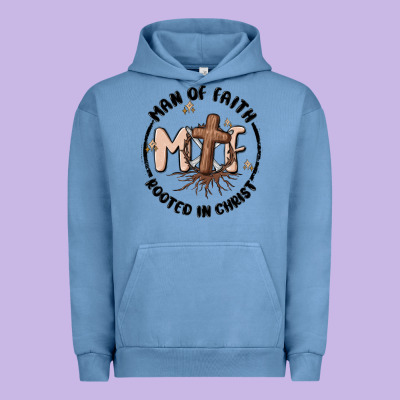 Man Of Faith Urban Hoodie Designed By Maliassmallbusiness