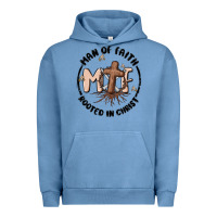 Pigment Pebble Blue man of faith Urban Hoodie - MaliasSmallBusiness