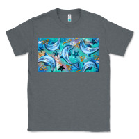 Charcoal Heather dolphin  mug Classic Tee - BarkalooDesign