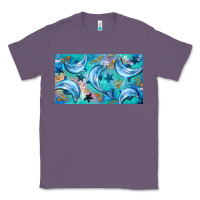 Lavender dolphin  mug Classic Tee - BarkalooDesign
