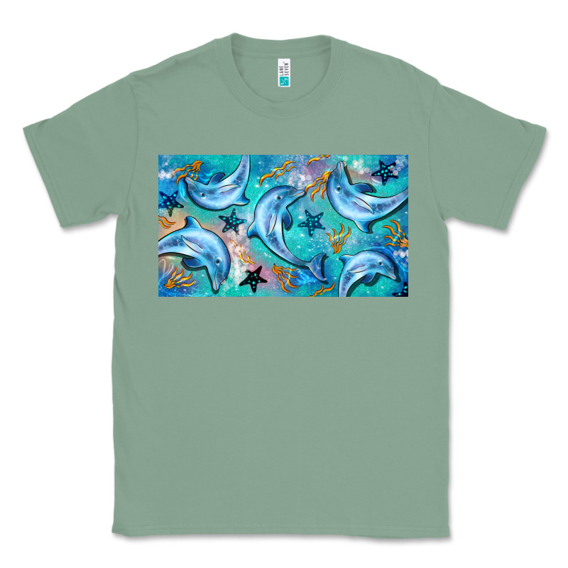 Dolphin  Mug Classic Tee by BarkalooDesign | Teevron