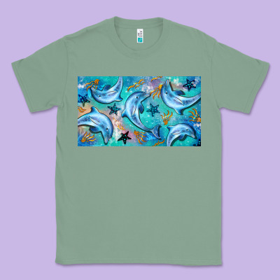 Dolphin  Mug Classic Tee Designed By Barkaloodesign