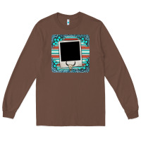 Chestnut gemstone turquoise serape custom photo frame coaster Long Sleeve Tee - BarkalooDesign