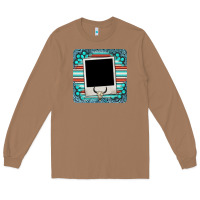 Toasted Coconut gemstone turquoise serape custom photo frame coaster Long Sleeve Tee - BarkalooDesign