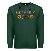 Sports Green my first mother's day Premium Sweatshirt - CowhideDigitalArt