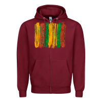 Burgundy black history brushstroke Zipper Hoodie - texasbilliewilder