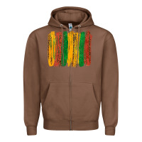Chestnut black history brushstroke Zipper Hoodie - texasbilliewilder