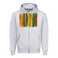 Heather Grey black history brushstroke Zipper Hoodie - texasbilliewilder