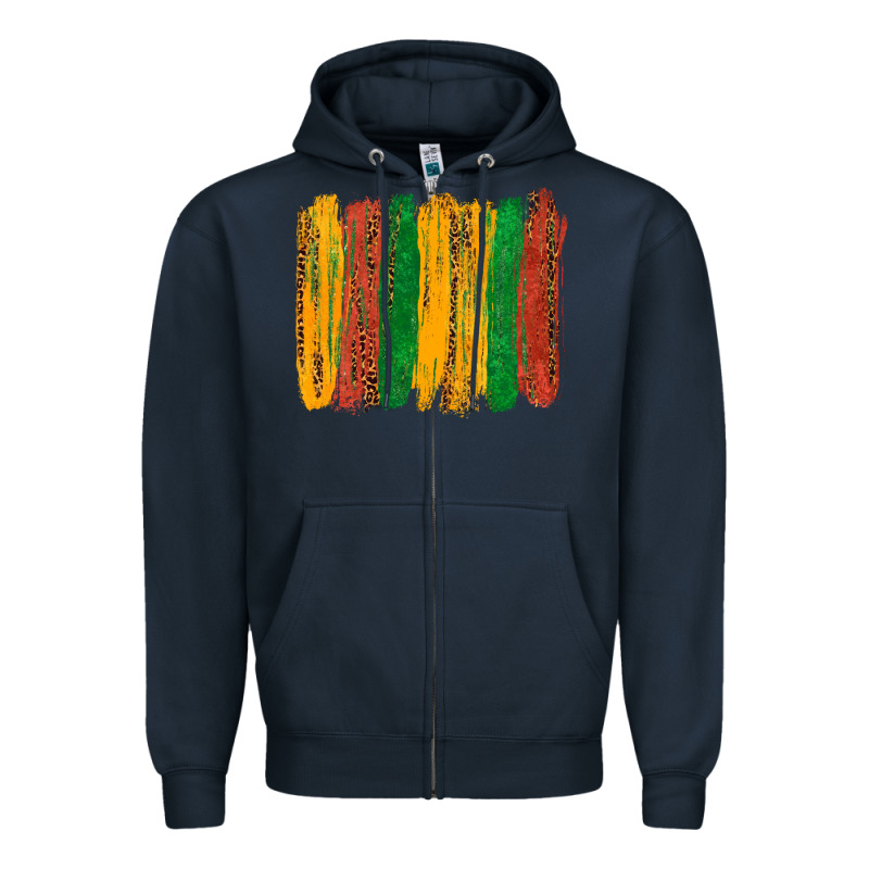 Black History Brushstroke Zipper Hoodie by texasbilliewilder | Teevron