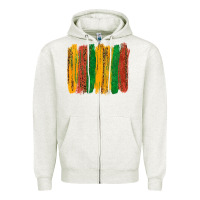 Oatmeal Heather black history brushstroke Zipper Hoodie - texasbilliewilder