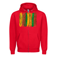 Red black history brushstroke Zipper Hoodie - texasbilliewilder
