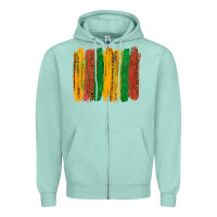 Seafoam black history brushstroke Zipper Hoodie - texasbilliewilder