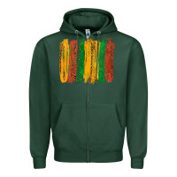 Sports Green black history brushstroke Zipper Hoodie - texasbilliewilder