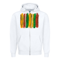 White black history brushstroke Zipper Hoodie - texasbilliewilder