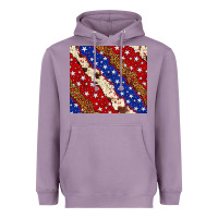 Lavender 4th of July USA flag leopard cowhide 20oz tumbler Heavyweight Hoodie - Neo Western