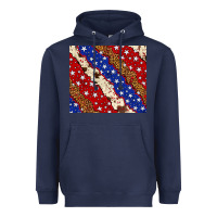 Navy 4th of July USA flag leopard cowhide 20oz tumbler Heavyweight Hoodie - Neo Western