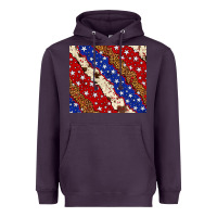 Plum 4th of July USA flag leopard cowhide 20oz tumbler Heavyweight Hoodie - Neo Western