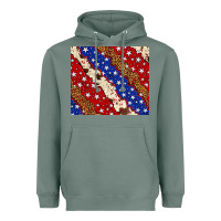 Sage 4th of July USA flag leopard cowhide 20oz tumbler Heavyweight Hoodie - Neo Western