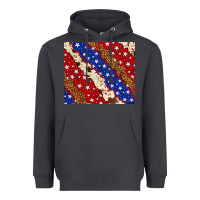 Smoke 4th of July USA flag leopard cowhide 20oz tumbler Heavyweight Hoodie - Neo Western