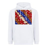 White 4th of July USA flag leopard cowhide 20oz tumbler Heavyweight Hoodie - Neo Western