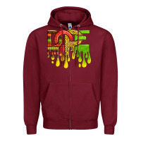 Burgundy black history juneteenth dope Zipper Hoodie - texasbilliewilder