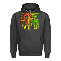 Charcoal Heather black history juneteenth dope Zipper Hoodie - texasbilliewilder