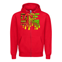 Red black history juneteenth dope Zipper Hoodie - texasbilliewilder