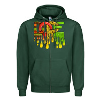 Sports Green black history juneteenth dope Zipper Hoodie - texasbilliewilder