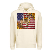 Tofu Western American Flag And Deer Premium Hoodie - LillyAllenDesigns