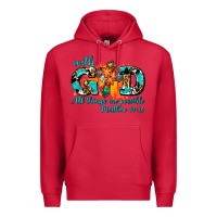 Cardinal with god all things are possible. cross Premium Hoodie - AdoDesignShop