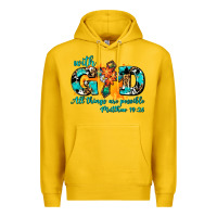 Lemon with god all things are possible. cross Premium Hoodie - AdoDesignShop