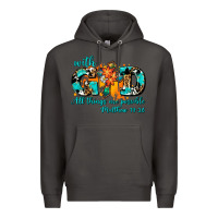 Smoke with god all things are possible. cross Premium Hoodie - AdoDesignShop