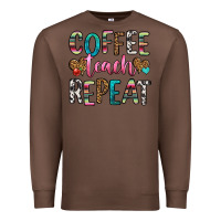 Chestnut coffee teach repeat Premium Sweatshirt - HRA Design Shop