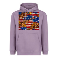 Lavender 4th of July USA flag leopard sunflower 20oz tumble Heavyweight Hoodie - Neo Western