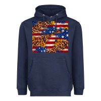 4th Of July Usa Flag Leopard Sunflower 20oz Tumble Heavyweight Hoodie | Teevron