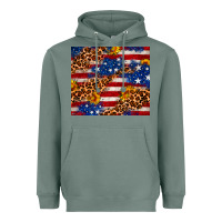 Sage 4th of July USA flag leopard sunflower 20oz tumble Heavyweight Hoodie - Neo Western